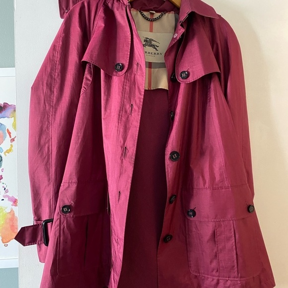 Burberry Jackets & Blazers - Women’s Burberry Coat with hood and certificate of Authenticity